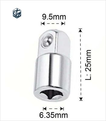 1/2&quot; 은 충격 소켓 어댑터 및 감소기 천연 마무리 CRV 재료 세트