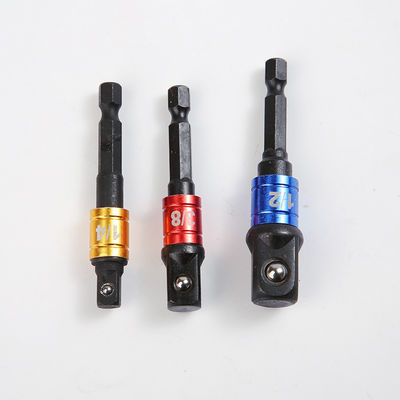 1/4' 65MM 2.5 인치 다채로운 충격 등급 소켓 어댑터 핸드 및 전기 도구