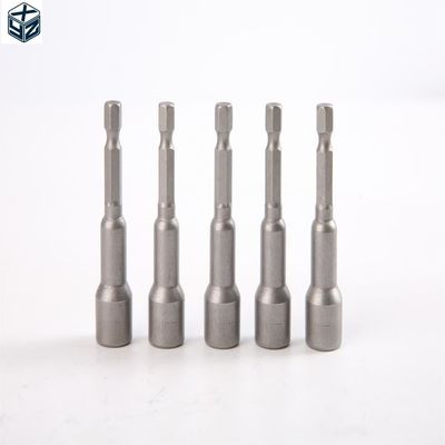 등급이 아닌 CRV 재료 6.35 헥사곤 10mm*65mm*5PC 강한 자기 견과기 드라이버 세트