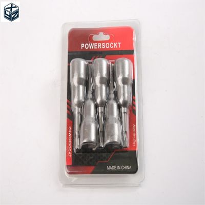 훌륭한 열처리 CRV 재료 6.35 헥사곤 12mm * 65mm * 5PC 견과류 드라이버 세트