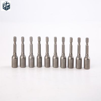 천연 마감 CRV 재료 6.35 헥사곤 10mm * 48mm * 10PC 강한 자기 견과류 드라이버 세트
