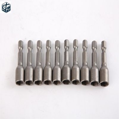 1/4인치 드라이브 크기 CRV 재료 6.35 헥사곤 9mm*42mm*10PC 강한 자기 견과기 드라이버 세트