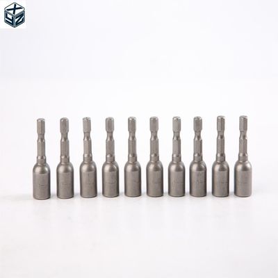 CRV 재료 6.35 헥사곤 10mm*42mm*10PC 강한 자기에 대한 자기 견과기 드라이버 세트