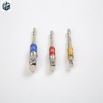 CRV 크롬 바나디움 스틸 실버 1/4' 54mm 유니버설 소켓 어댑터