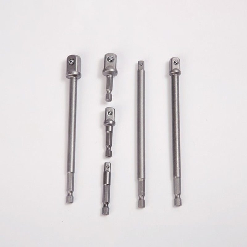 CRV 재료 은 1/4' 150MM 6&quot; 2&quot; 소켓 어댑터 세트 핸드 / 전기 도구 호환