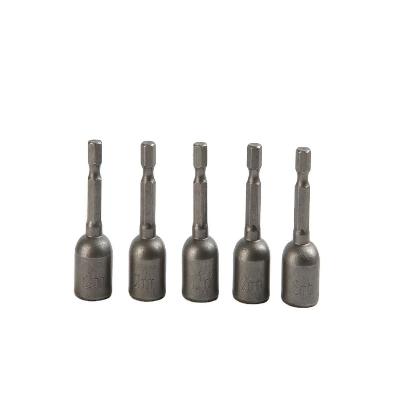 12mm*48mm*5PC CRV 자기 Nbut 드라이버 셋 자연 마무리 및 1/4인치 드라이브 크기