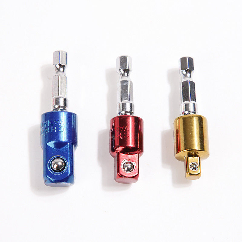 핸드 및 전기 도구 1/4' 54MM CRV 물질 다채로운 유니버설 소켓 어댑터 세트