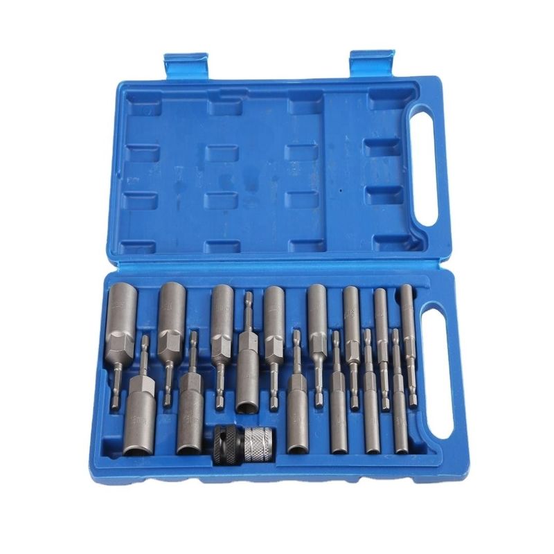 일반 심 16pcs 핸드 전자 도구 세트 CRV 재료 H5.5에서 H19MM 견과류 드라이브