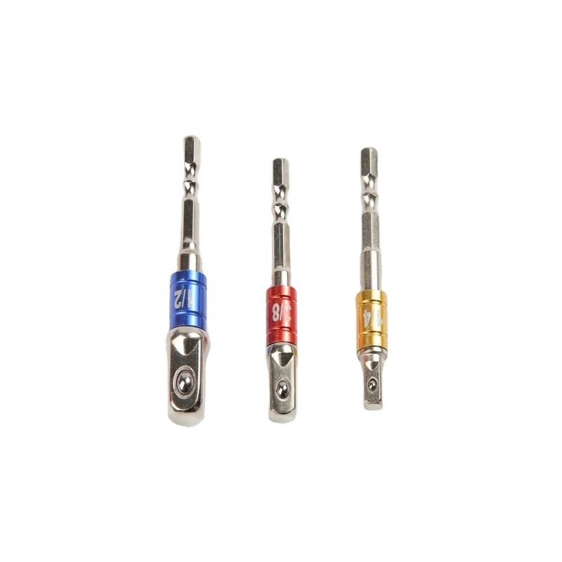 CRV 크롬 바나디움 스틸 실버 1/4' 54mm 유니버설 소켓 어댑터